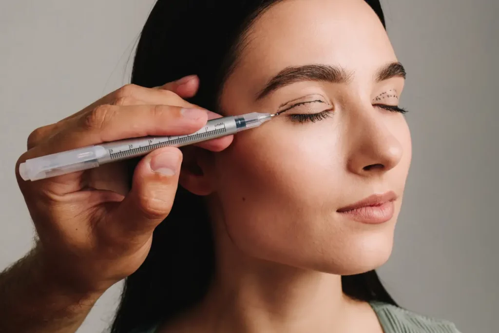 Upper Eyelid Surgery: How Droopy Eyelids Affect Your Vision and Confidence 1 Woman Attending Upper Eyelid Surgery in Burbank CA at Kay Dermatology