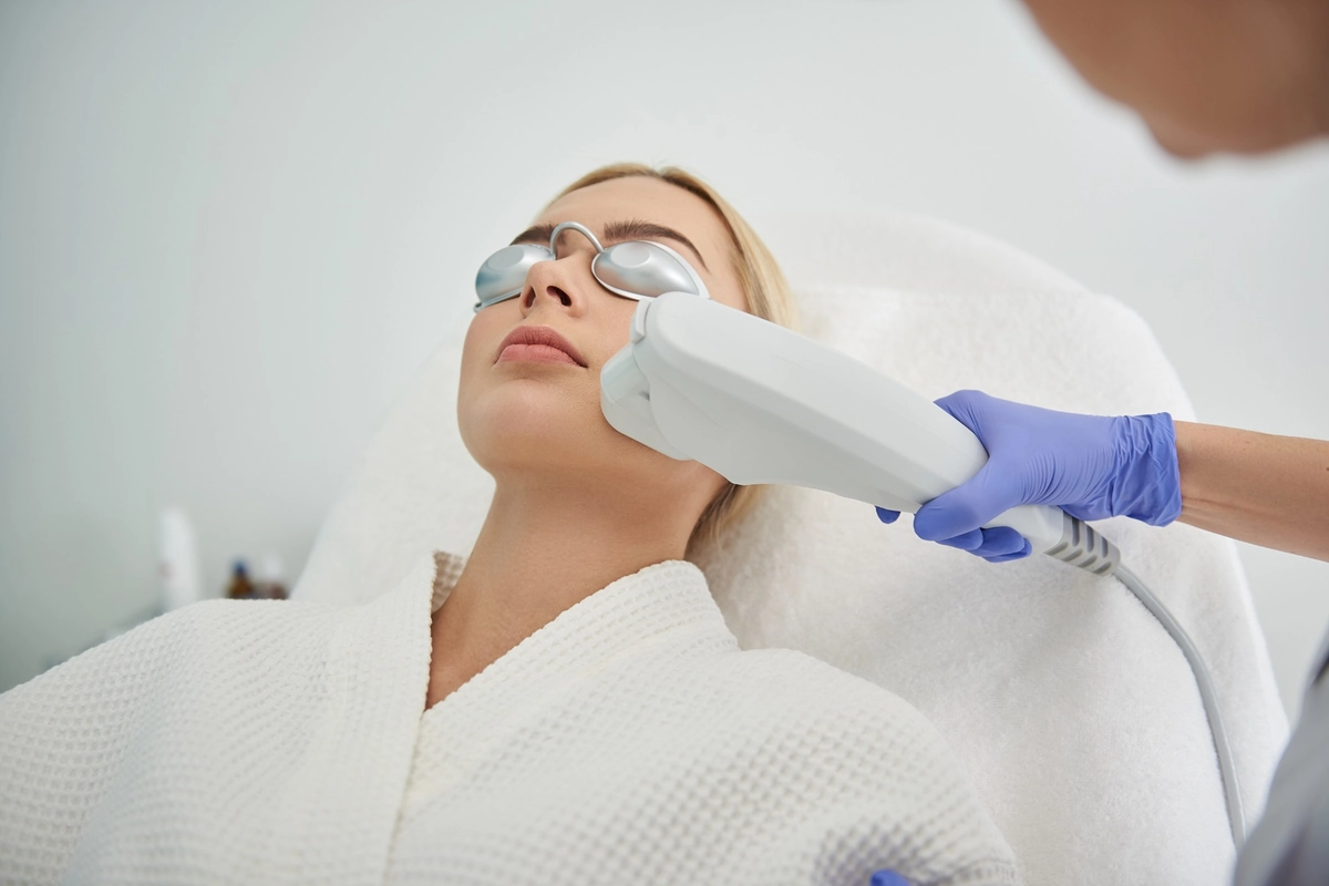 Woman Getting Thermismooth Treatment at Kay Dermatology