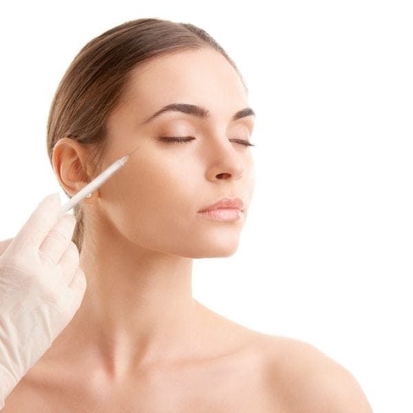 Beauty Woman getting cosmetic Juvéderm injection | Kay Dermatology in Burbank, CA